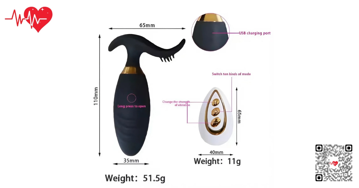 Sextoy trứng rung Baoqi kích thích điểm G điều khiển từ xa