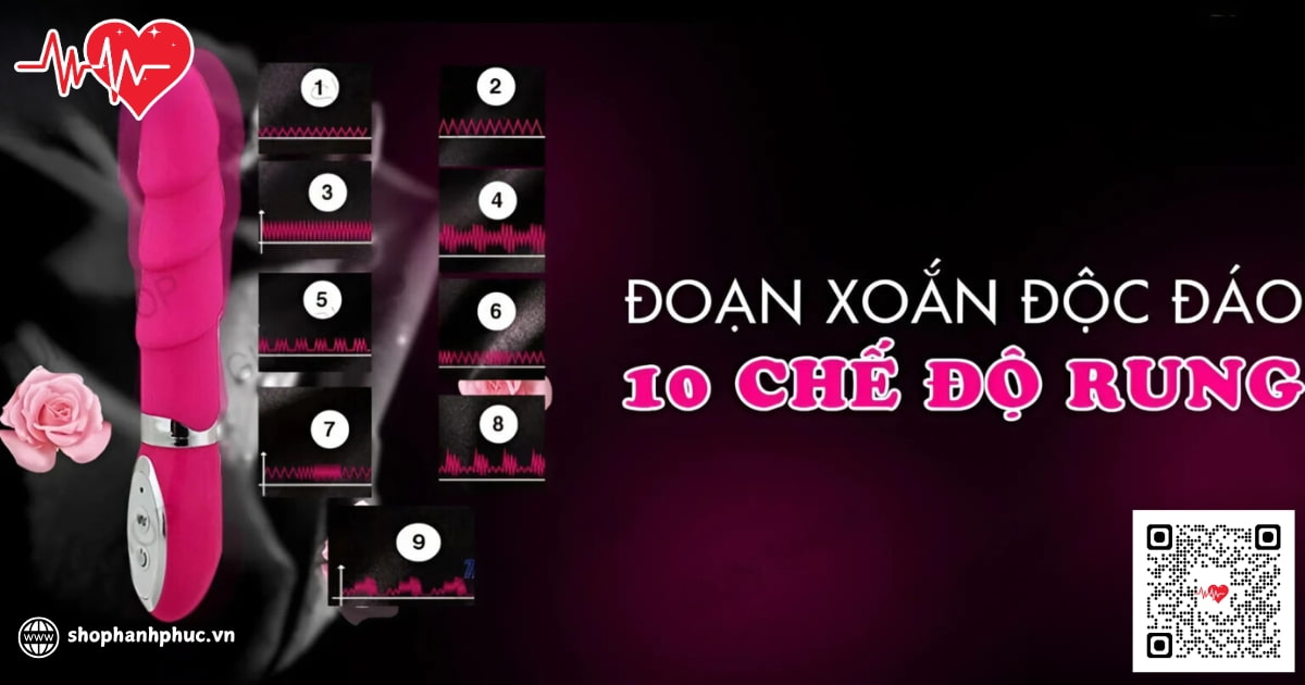 Dương vật giả Lovey Dovey Wavy Vibe rung 10 chế độ