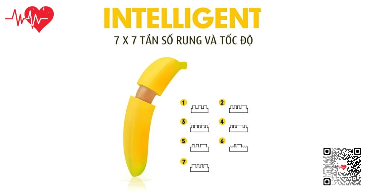Dương vật giả trái chuối ngụy trang rung 7 chế độ