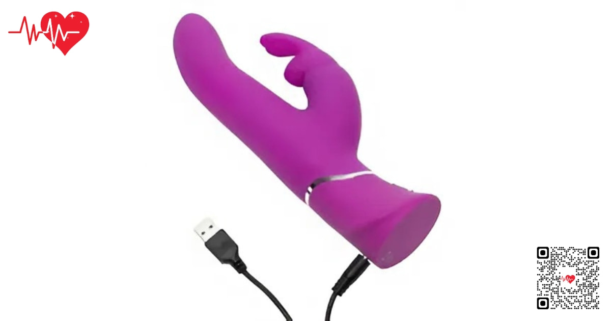 Máy rung Happy Rabbit Curve Purple tai thỏ