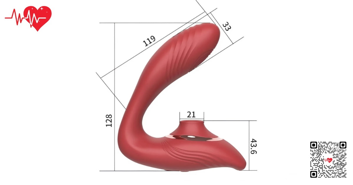 Máy rung sextoy Sensual Vibe Pro 2 đầu kích thích