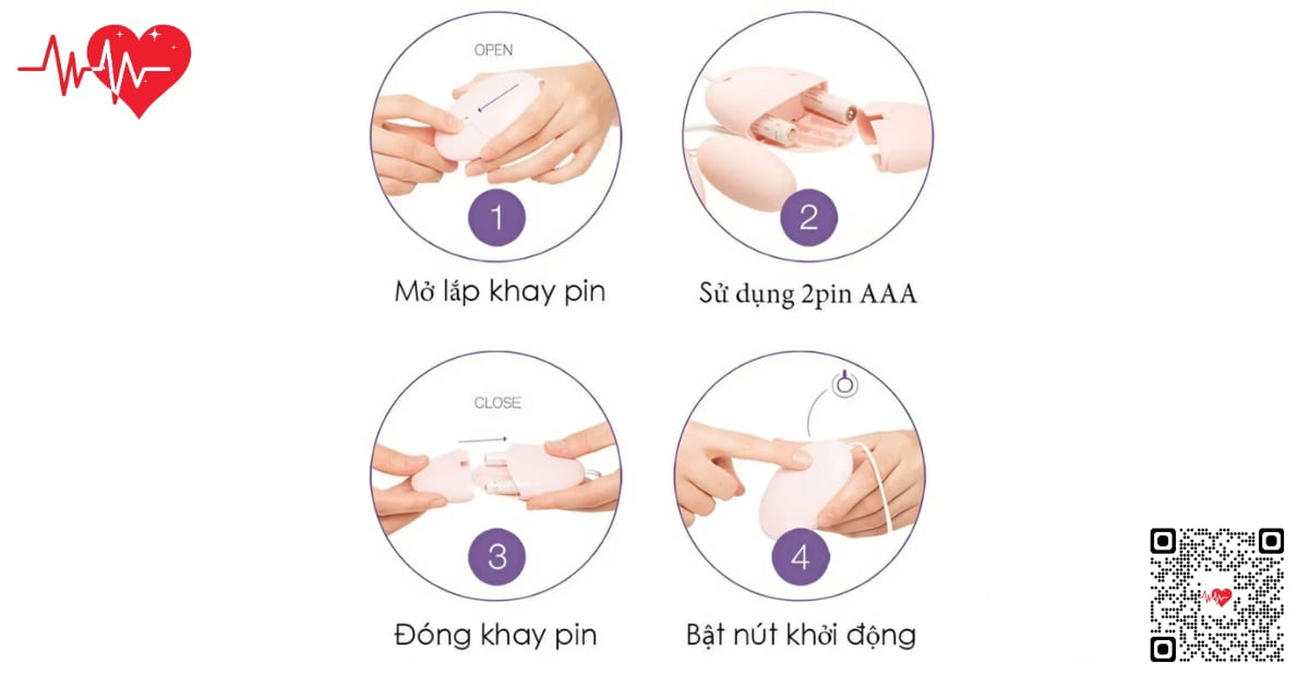 Trứng rung Dual Head