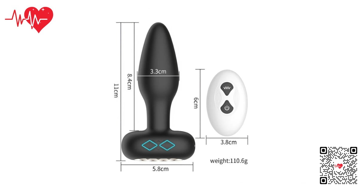 đồ chơi hậu môn xoay 360 độ rung