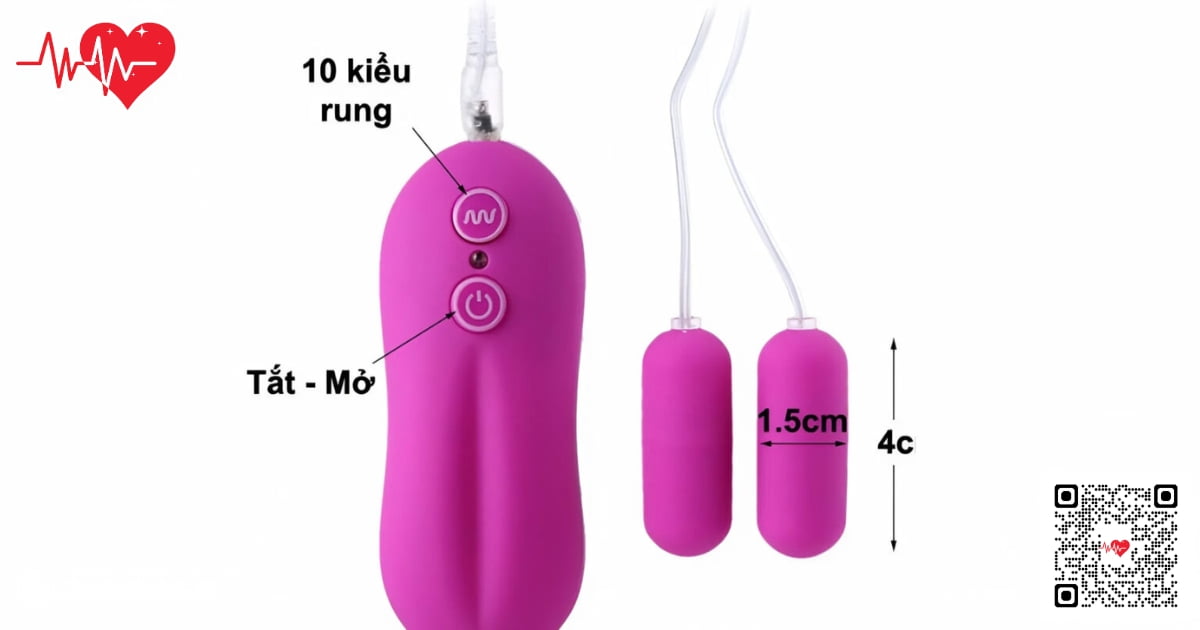 Trứng rung điều khiển Dual Bullets