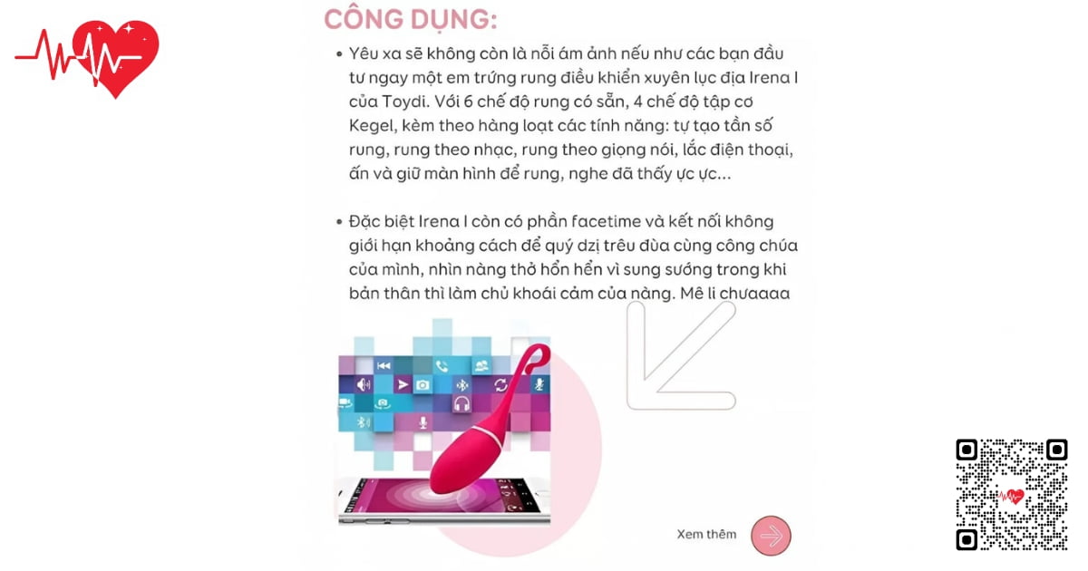 Trứng rung điều khiển REALOV IRENA