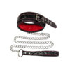 Vòng cổ BDSM kèm xích kim loại không gỉ